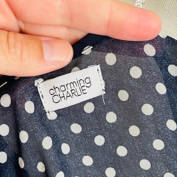 Charming Charlie Polka Dot Blouse - Picture 4 of 4